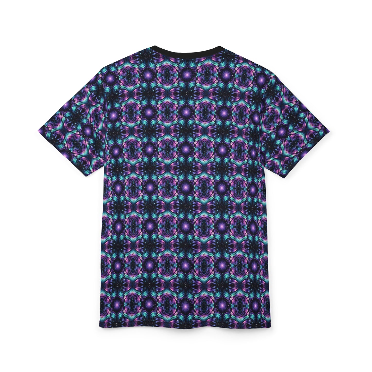 Iridescent Dream Futuristic Tech Unisex Cut & Sew Tee - 8404 Design-60
