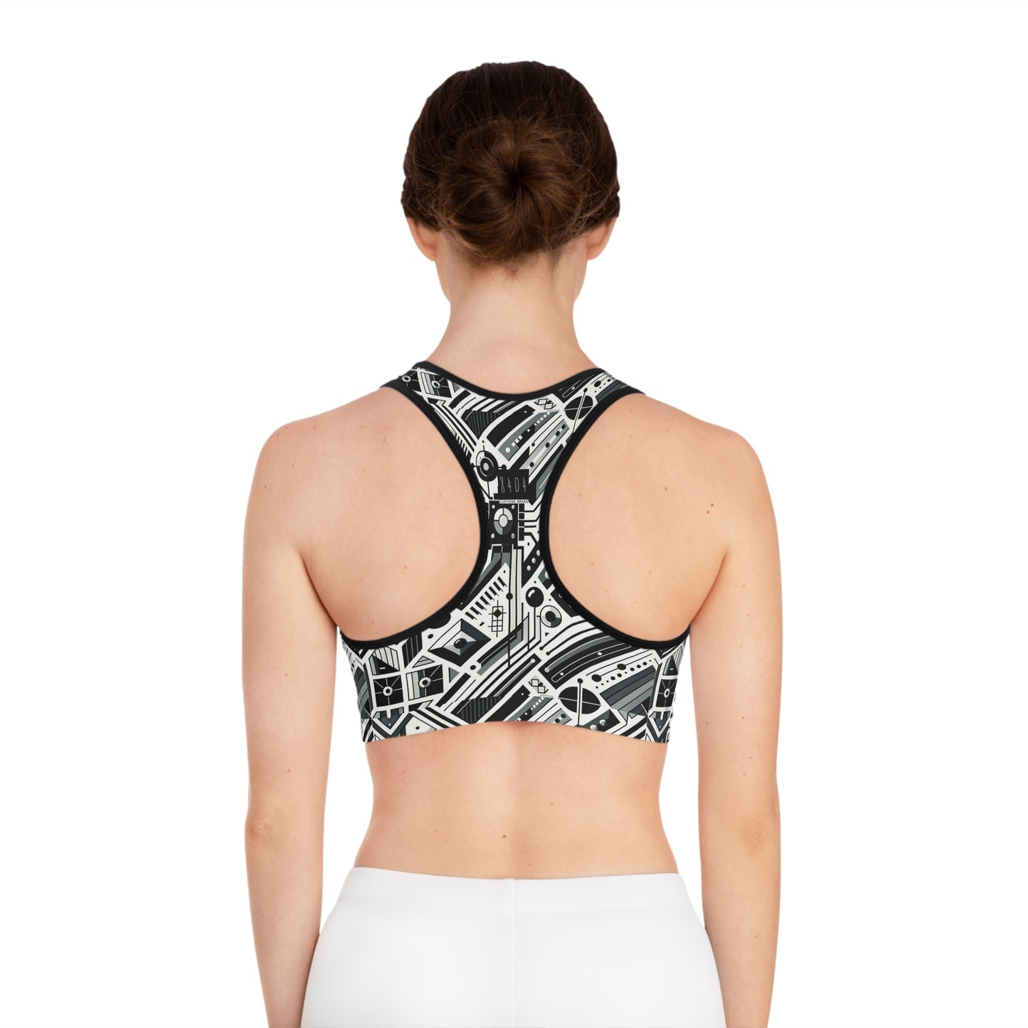 Digital Minimalism Minimalist Tech Sports Bra - 8404 Design-62
