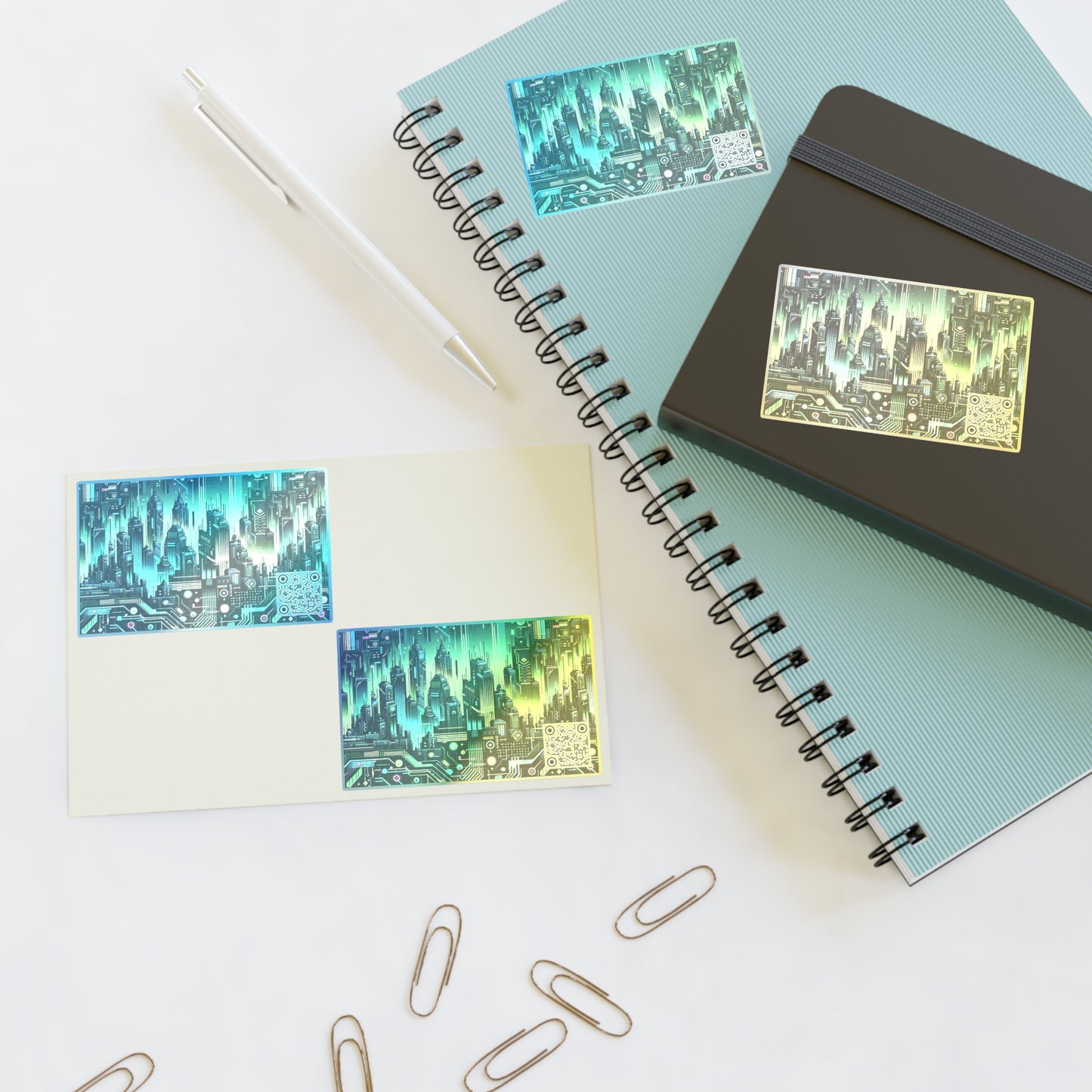 Cyber Punk Graphics Tech-Inspired Cyberpunk Sticker Sheets - 8404 Design-54