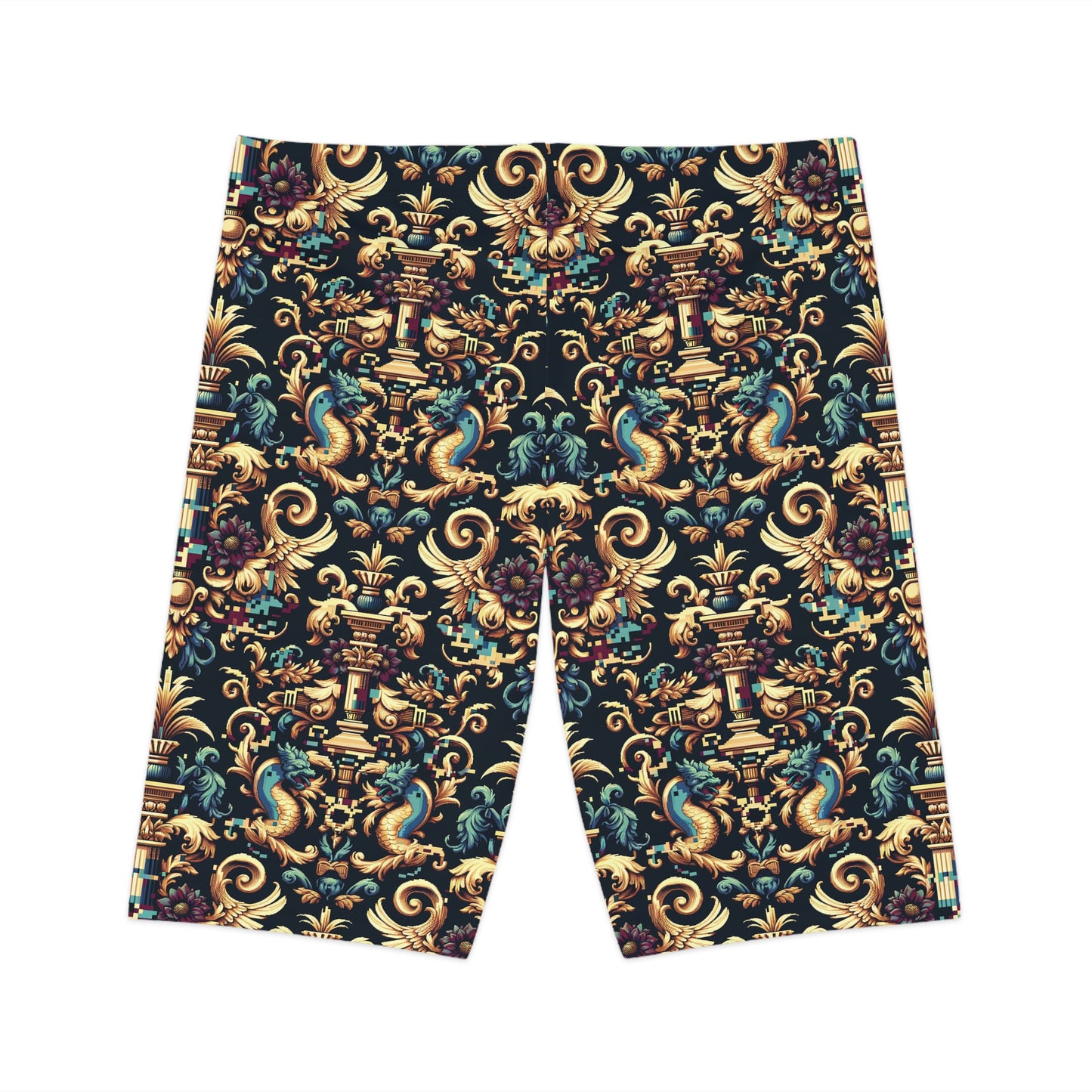 Digital Renaissance Modern Baroque Fusion Women's Bike Shorts - 8404 Design-57