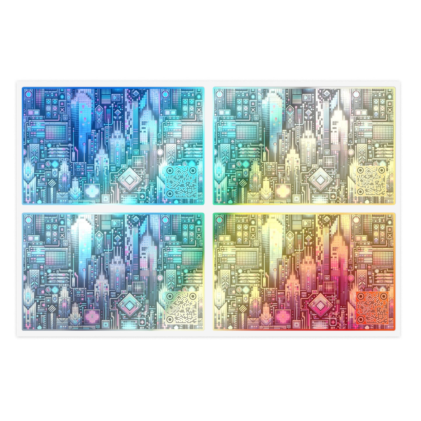 Digital Renaissance Tech-Forward Maximalism Sticker Sheets - 8404 Design-56