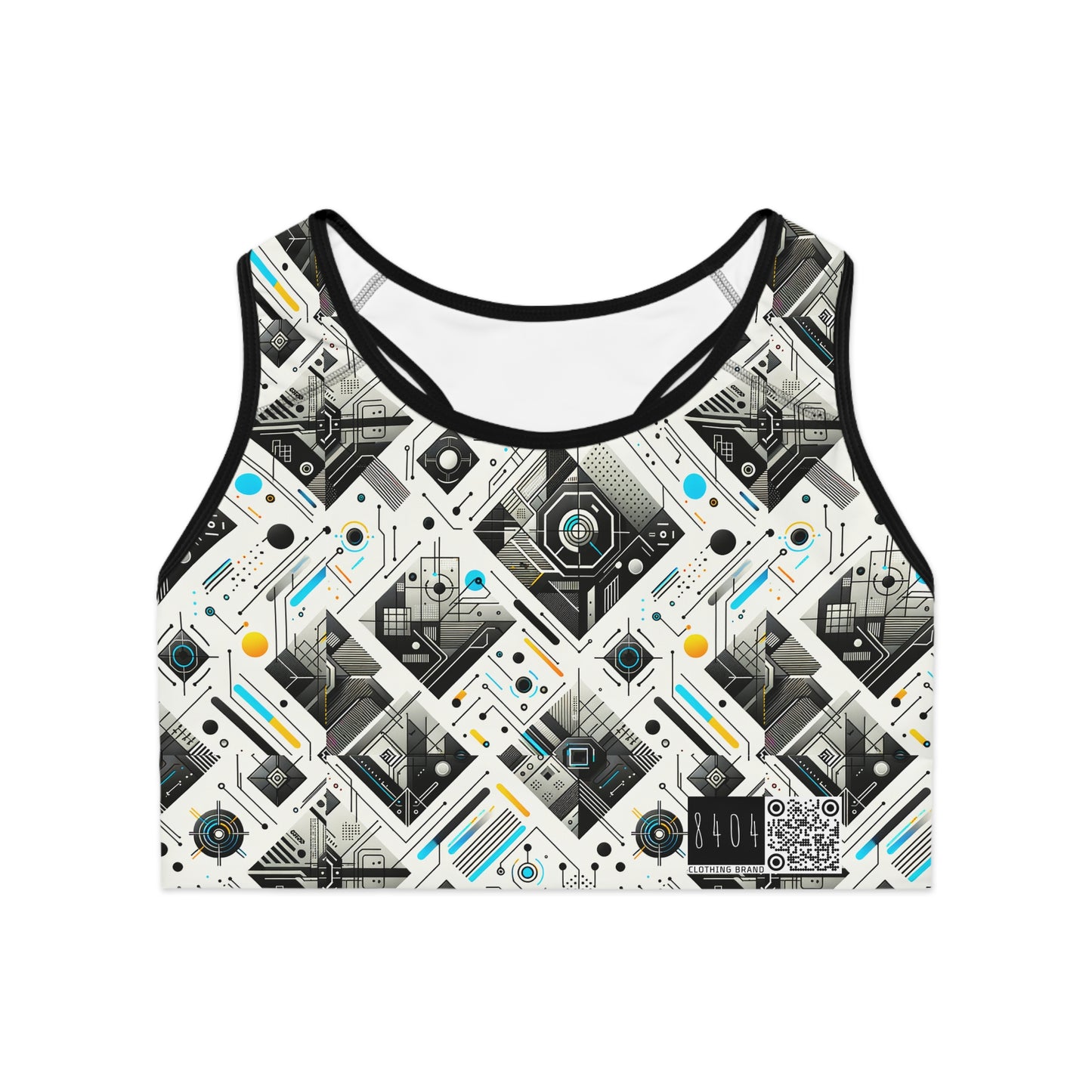Tech Minimalism Minimalist Tech Sports Bra - 8404 Design-47