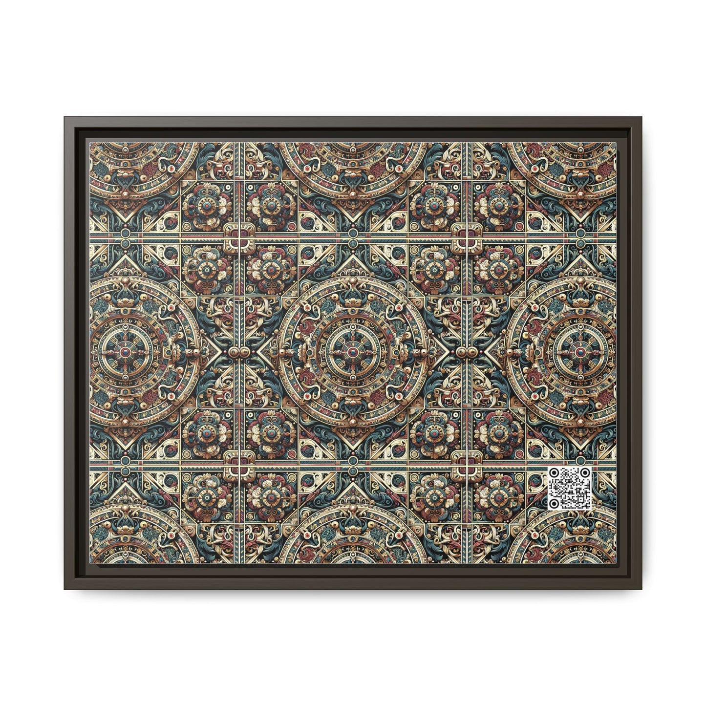 Urban Renaissance Historical Fusion With Street Edge Matte Canvas, Framed (multi-Color) - 8404 Design-57 A