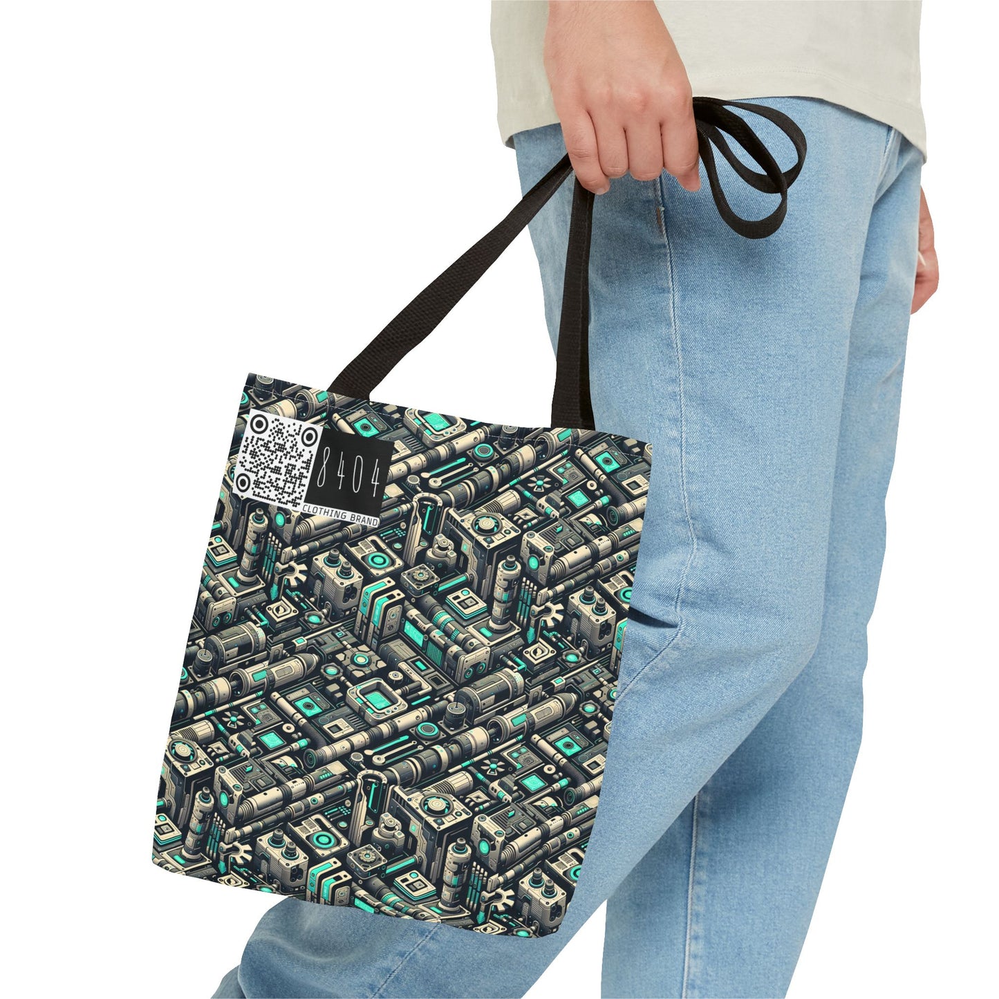 Tech Utility Fusion Modern Tech Streetwear Tote Bag - 8404 Design-49