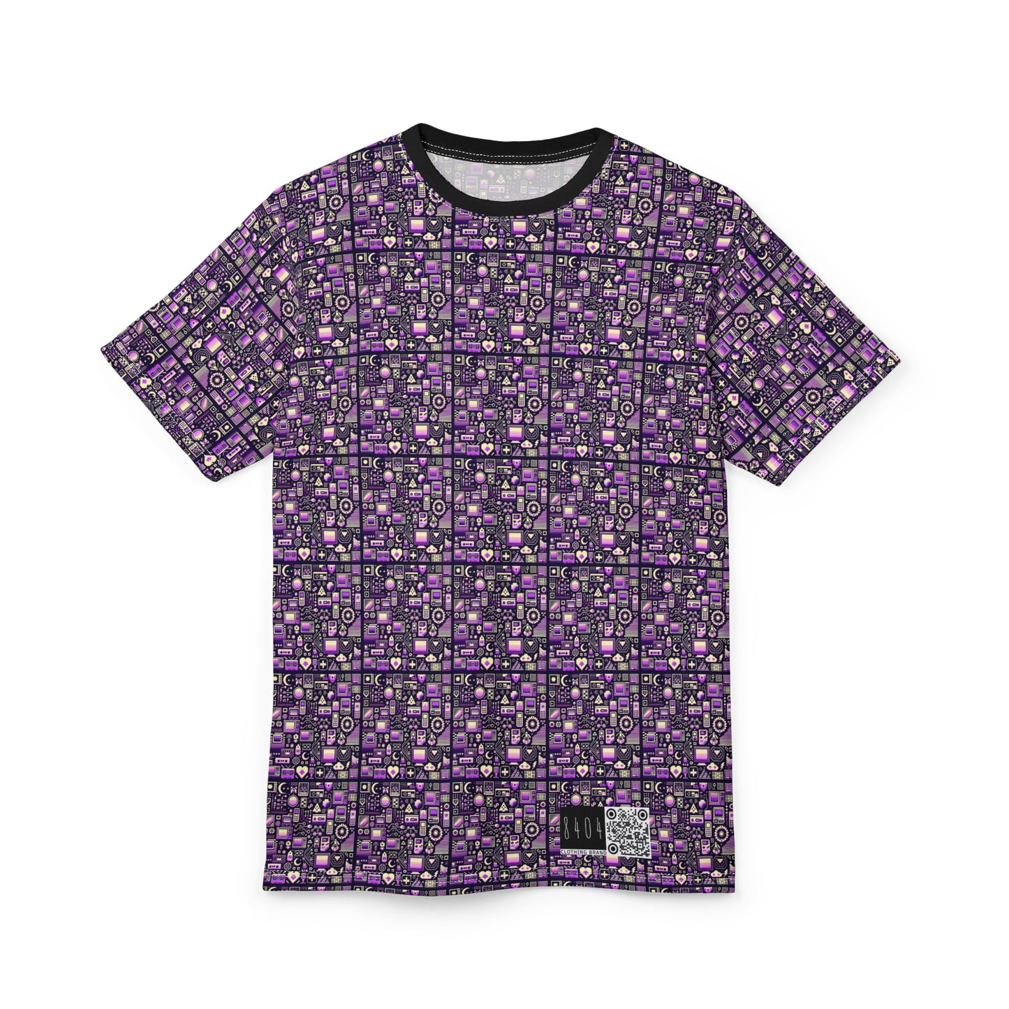 Digital Nostalgia Remix Modern Vintage Fusion Unisex Cut & Sew Tee - 8404 Design-54