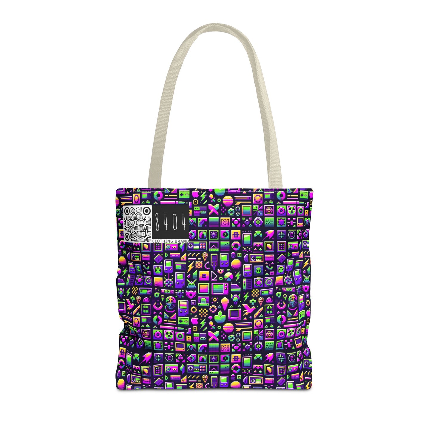 Digital Nostalgia Remix Modern Vintage Fusion Tote Bag - 8404 Design-49