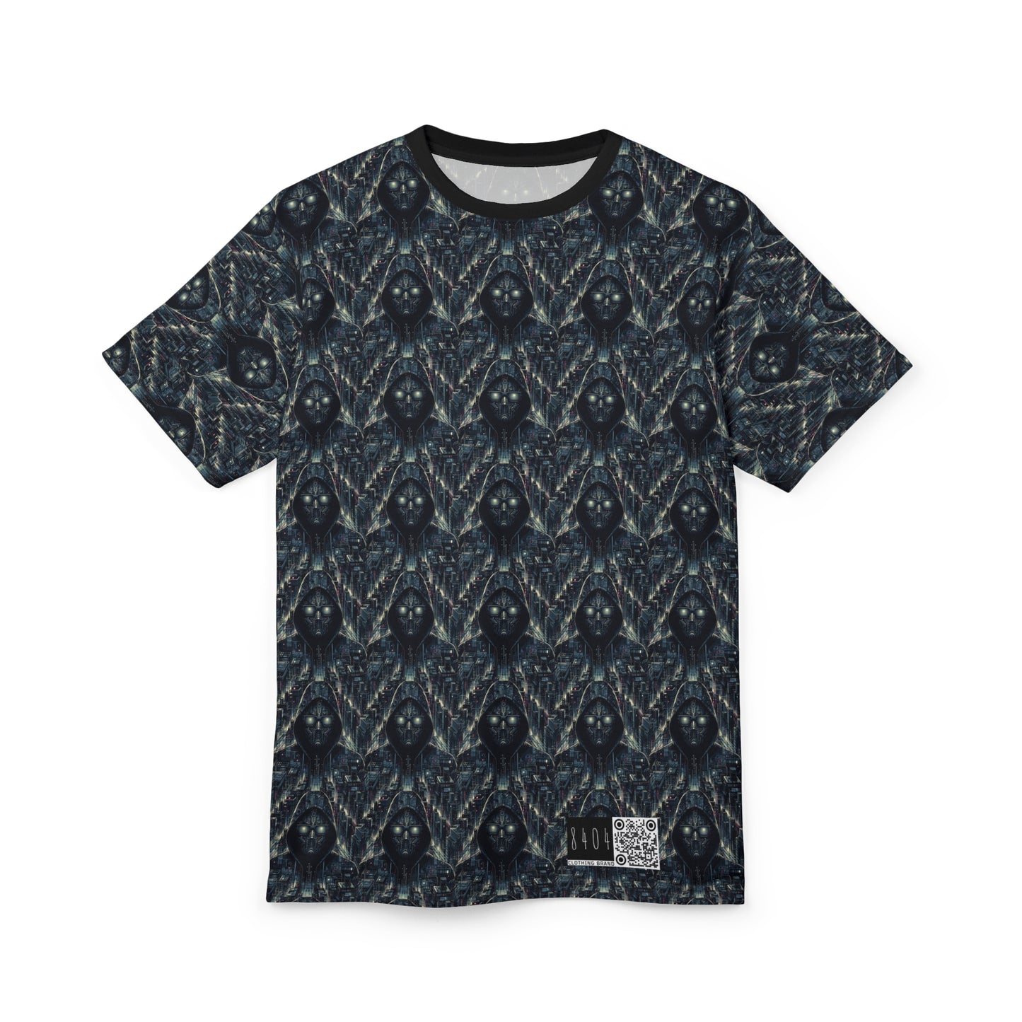Tech Noir Aesthetics Sleek Tech Streetwear Unisex Cut & Sew Tee - 8404 Design-56