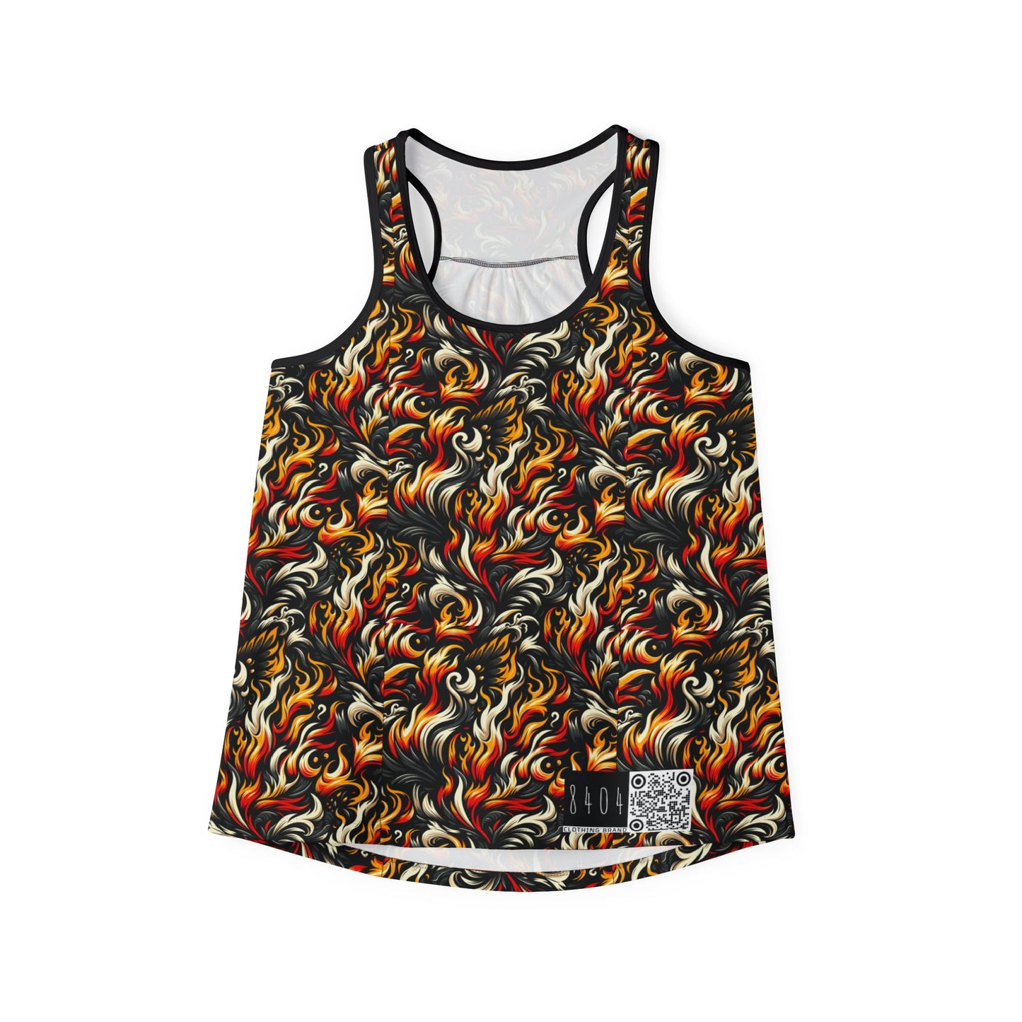 Fire & Flames Bold Streetwear Statement Women's Tank Top - 8404 Design-55