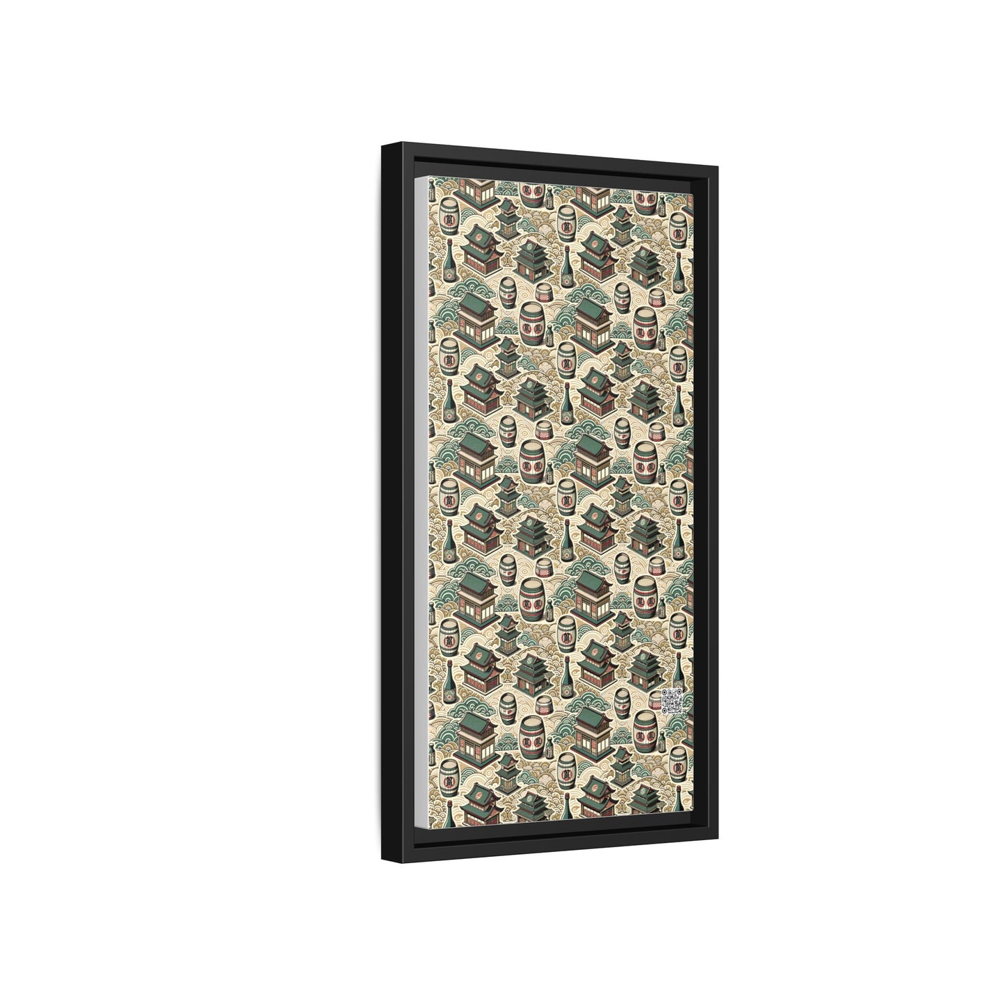 Cultural Artisanal Fusion Contemporary Cultural Elegance Matte Canvas, Framed (multi-Color) - 8404 Design-68 B