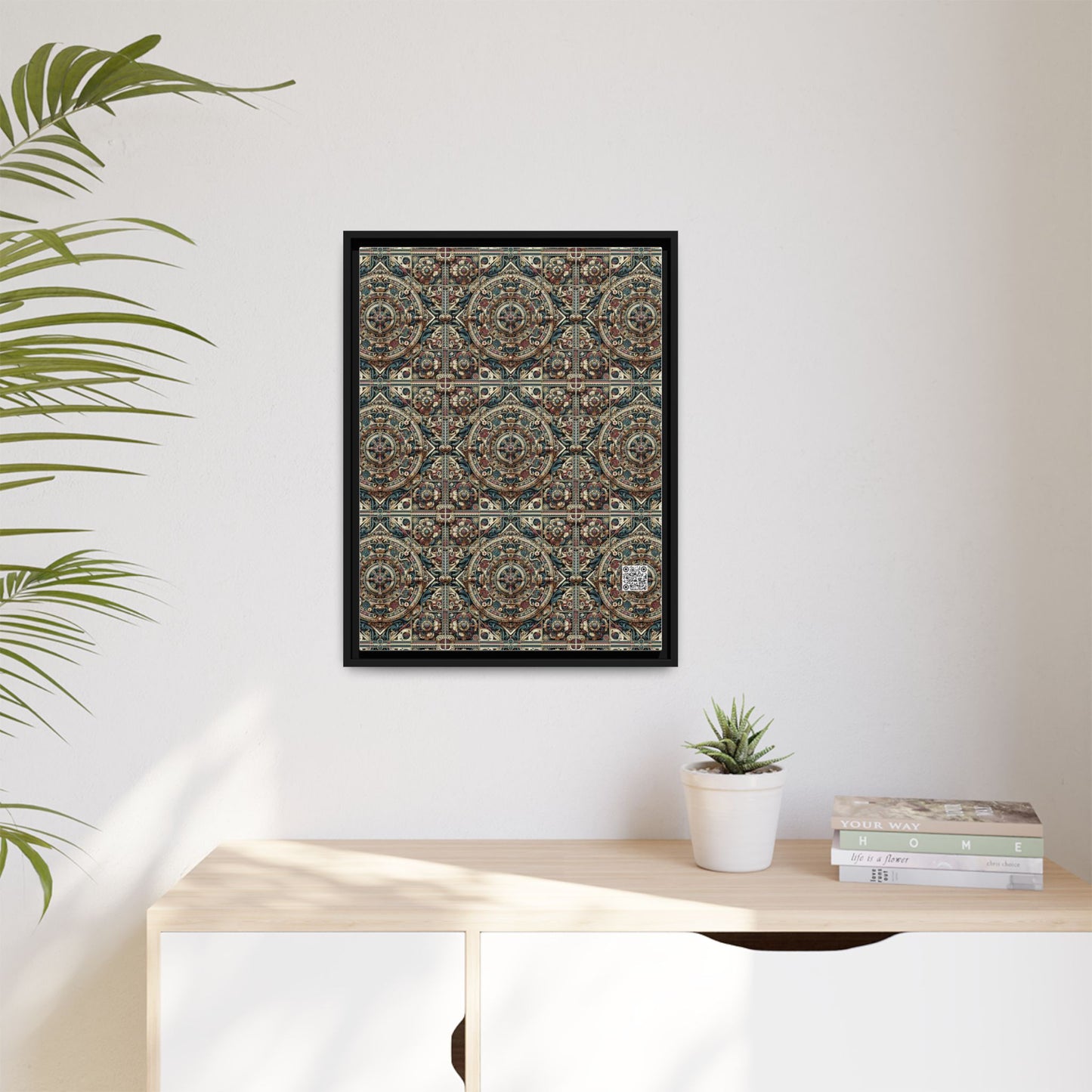 Urban Renaissance Historical Fusion With Street Edge Matte Canvas, Framed (multi-Color) - 8404 Design-57 A