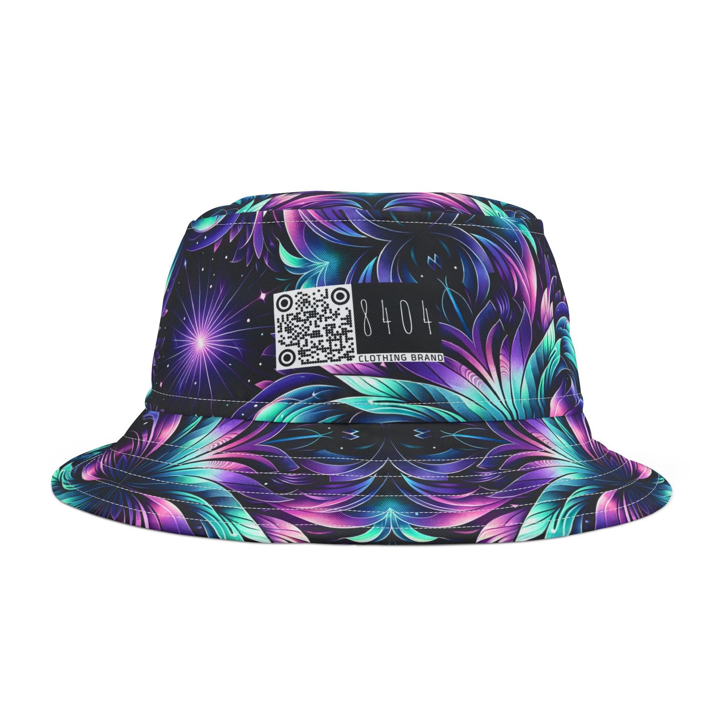 Iridescent Dream Futuristic Tech Bucket Hat - 8404 Design-60