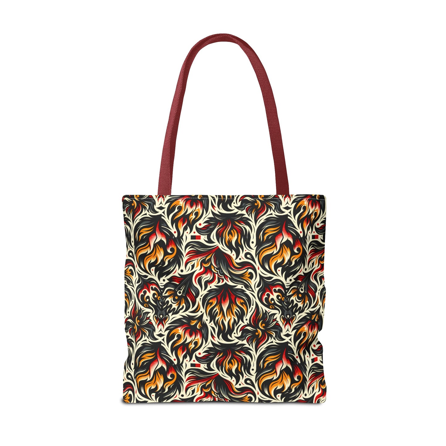 Fire & Flames Bold Streetwear Statement Tote Bag - 8404 Design-57