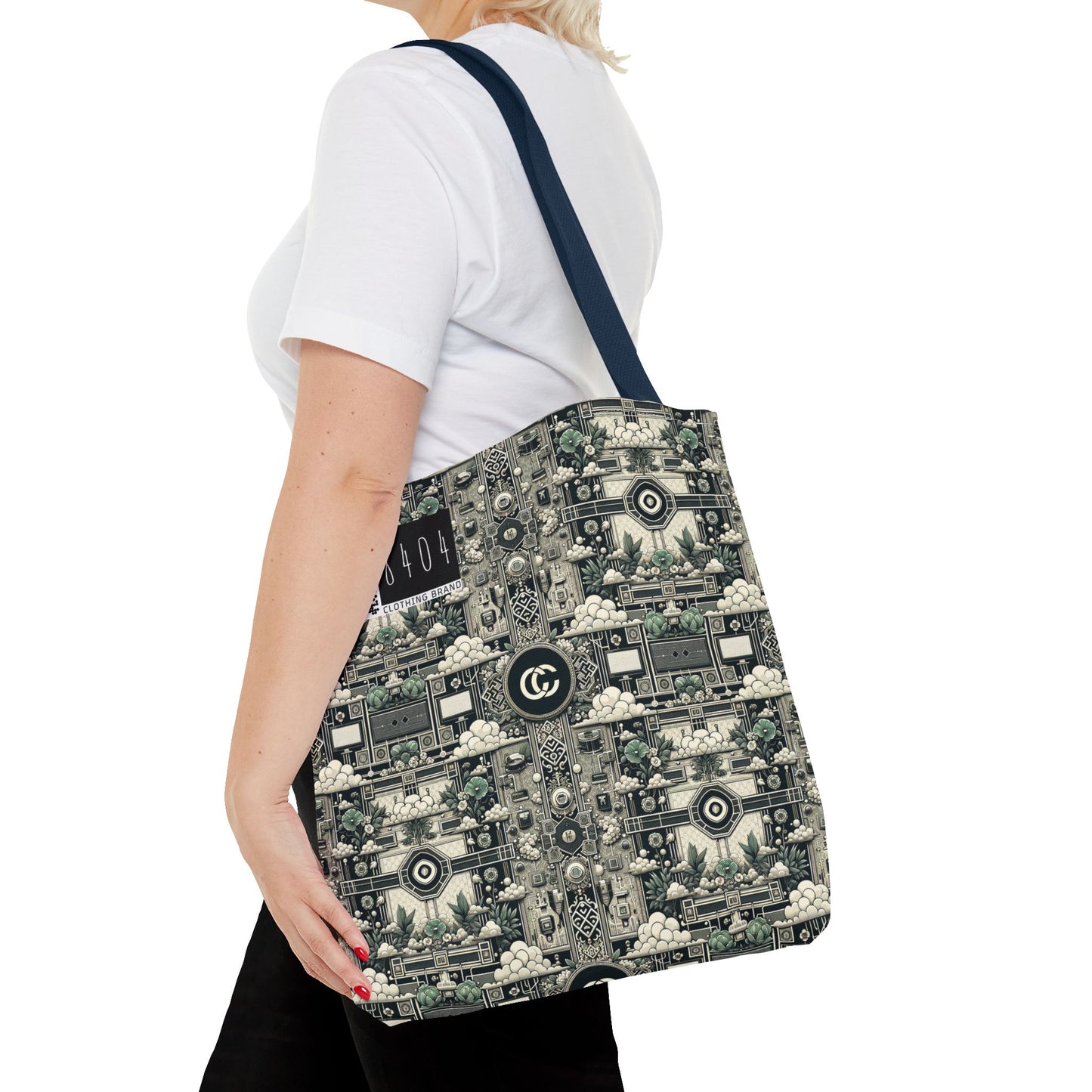 Cyber Garden Party Tech Garden Extravaganza Tote Bag - 8404 Design-54