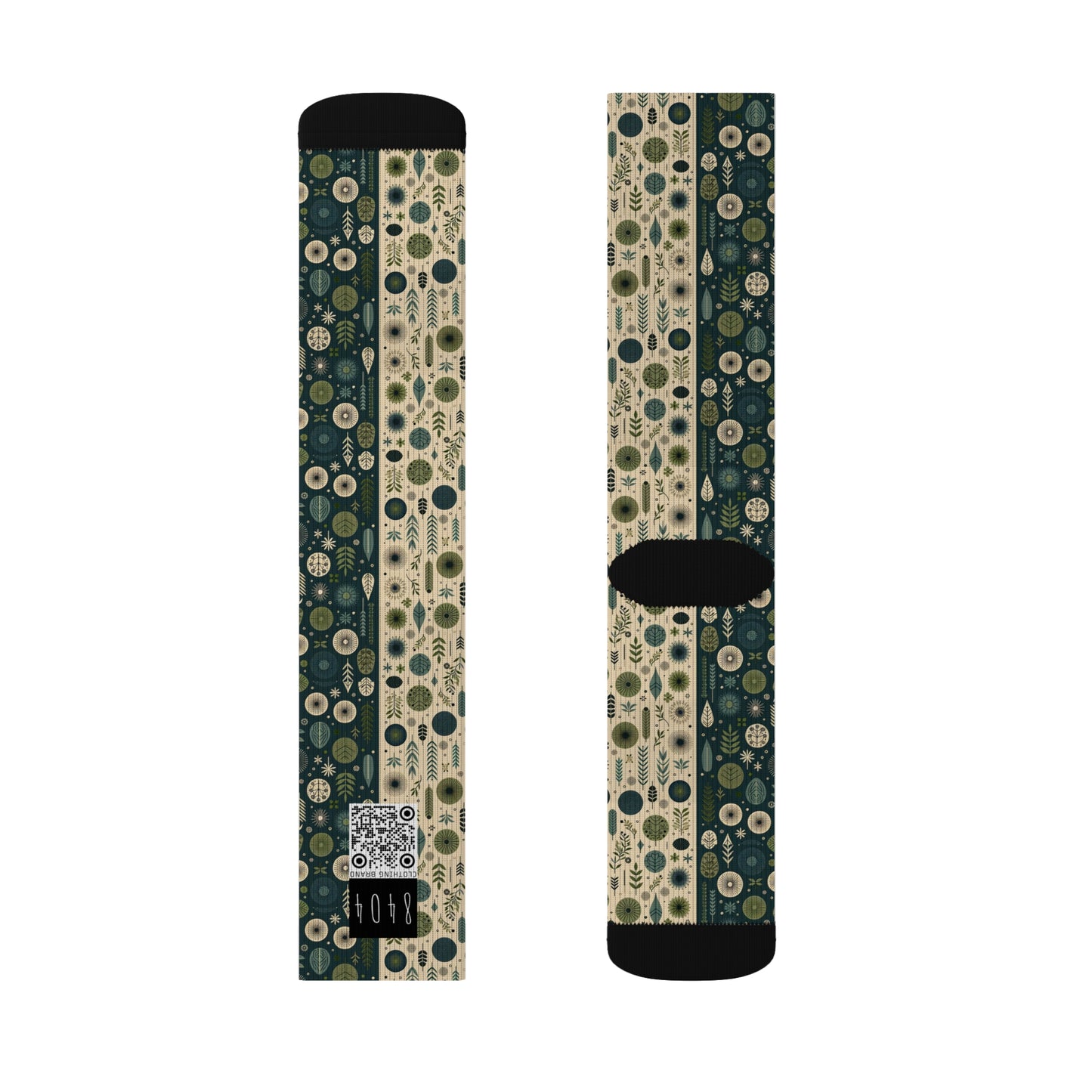 Sustainable Street Utility Sustainable Tech Streetwear Sublimation Socks - 8404 Design-62