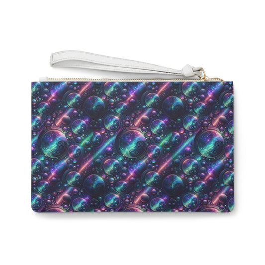 Iridescent Tech Fusion Tech-Forward Streetwear Clutch Bag - 8404 Design-51