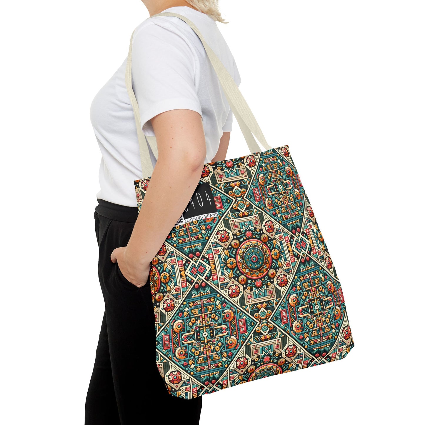 Cultural Fusion Tech Blend of Cultural Heritage With Tech-Inspired Elements Tote Bag - 8404 Design-74