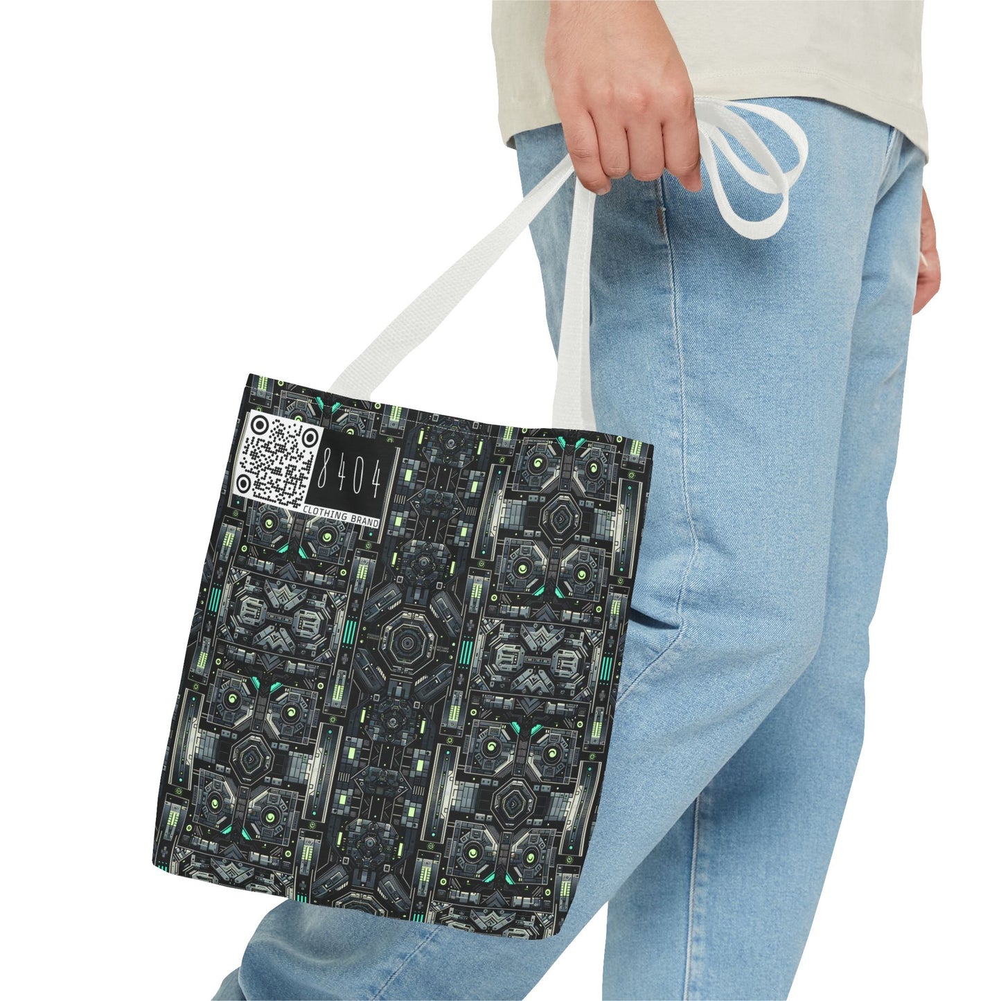 Tech Noir Tech-Forward Minimalism Tote Bag - 8404 Design-52