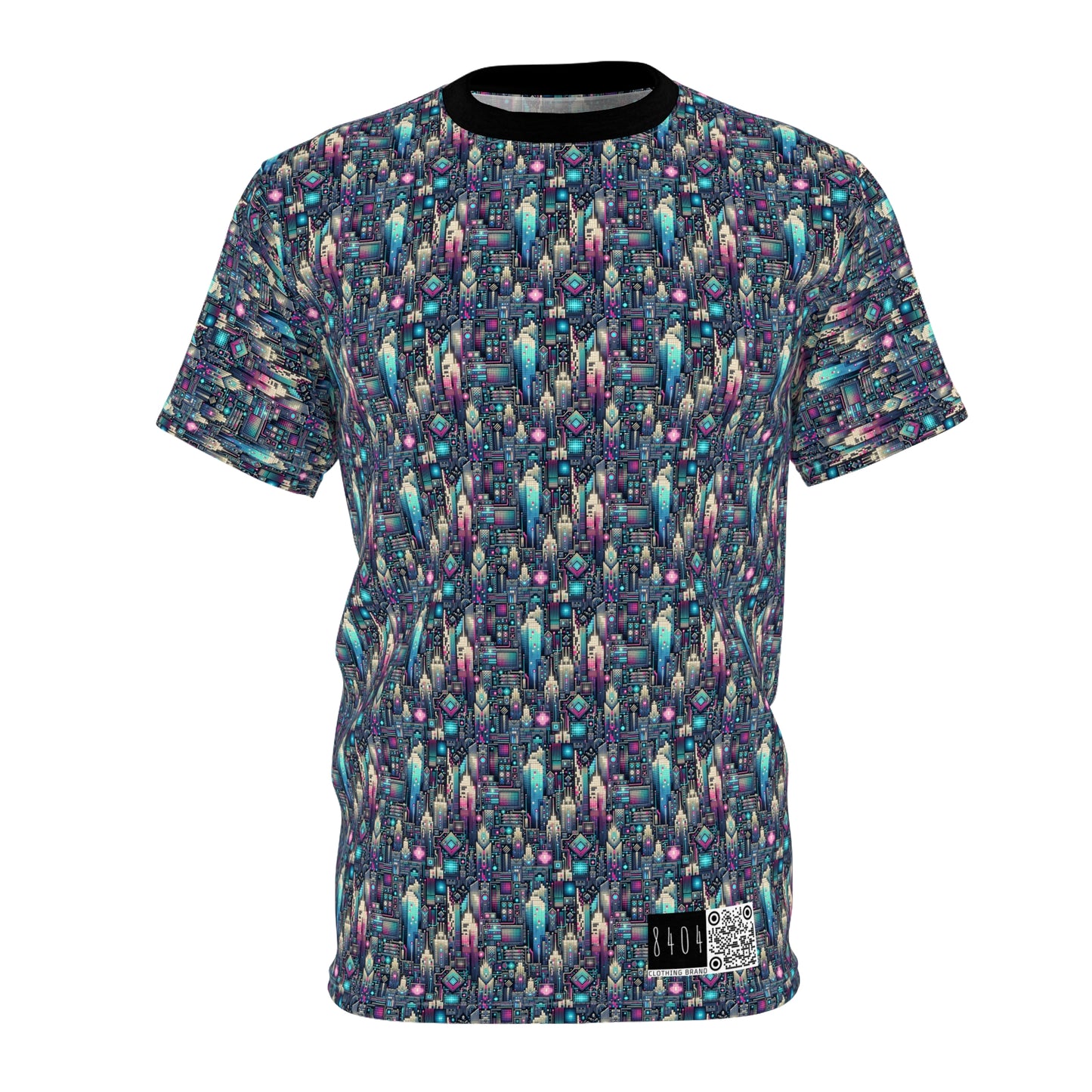 Digital Renaissance Tech-Forward Maximalism Unisex Cut & Sew Tee - 8404 Design-56