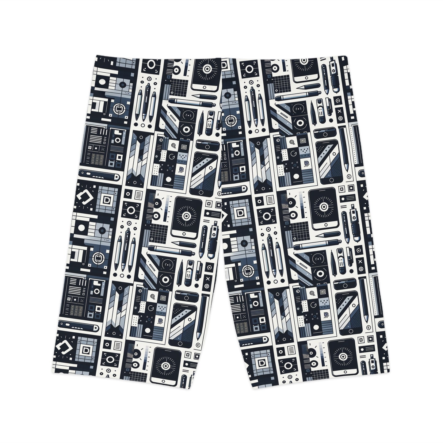 Minimalist Athleisure Minimalist Tech Women's Bike Shorts - 8404 Design-60