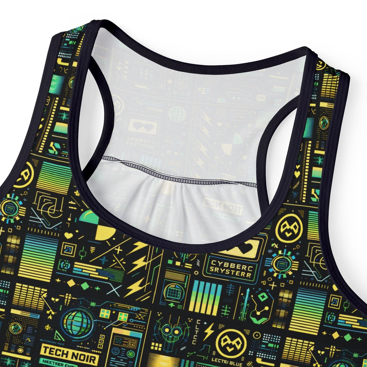 Digital Dystopia Tech Noir Women's Tank Top - 8404 Design-57
