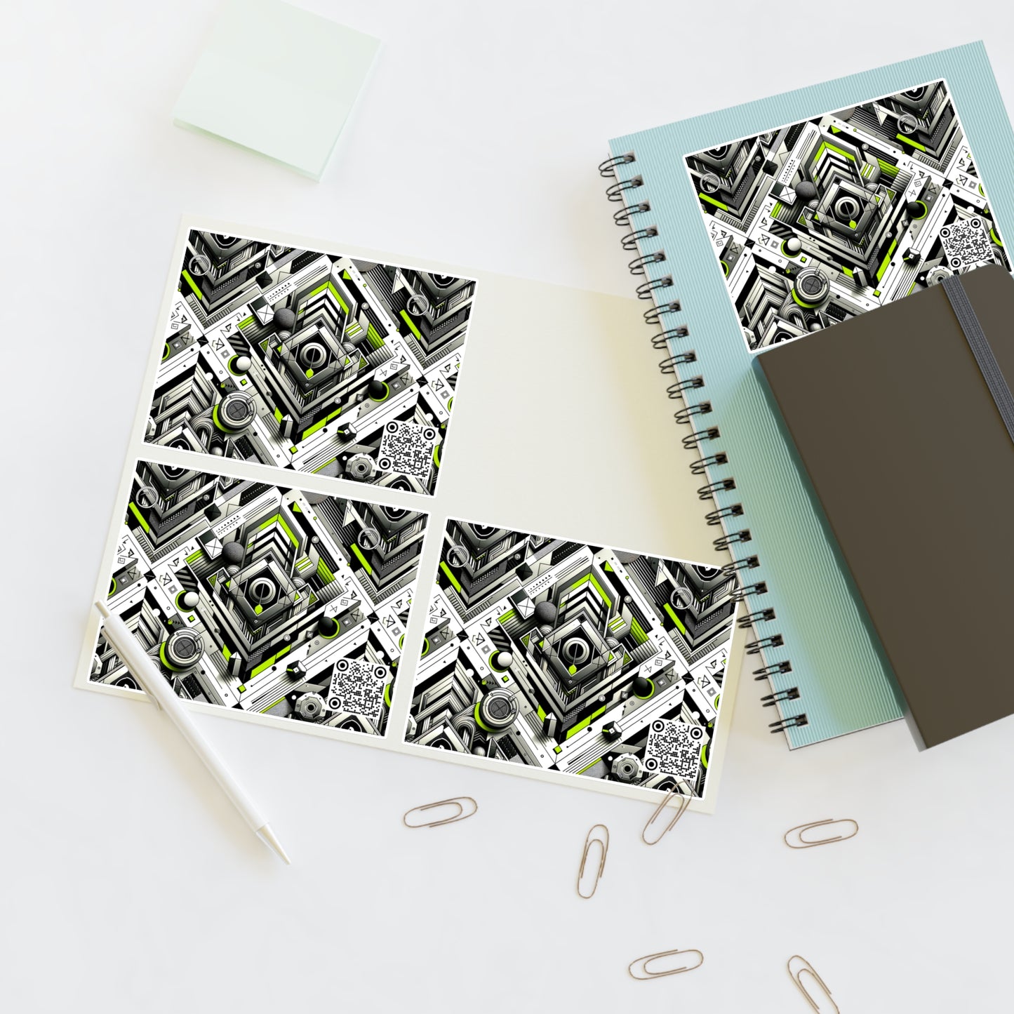 Elevated Sporty Tech Tech-Forward Streetwear Sticker Sheets - 8404 Design-70