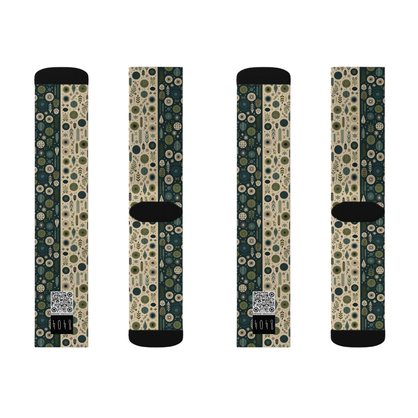 Sustainable Street Utility Sustainable Tech Streetwear Sublimation Socks - 8404 Design-62