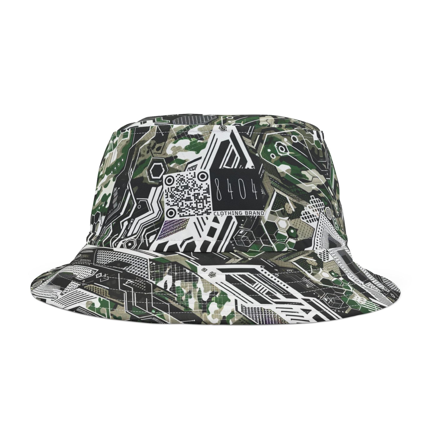 Tech Camo Fusion Tech-Forward Streetwear With a Futuristic Edge Bucket Hat - 8404 Design-46