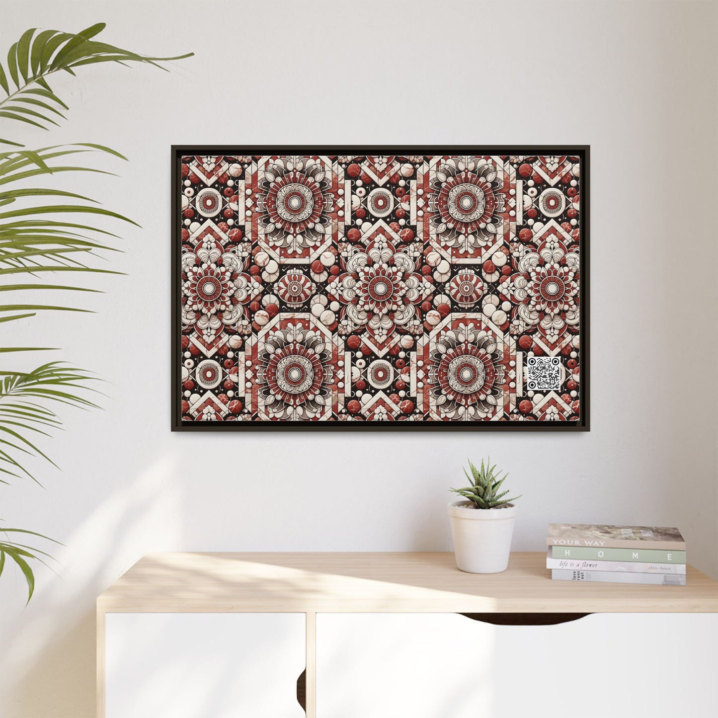 Neo Jomon Sculptural Aesthetics Artisanal Streetwear Matte Canvas, Framed (multi-Color) - 8404 Design-55 A