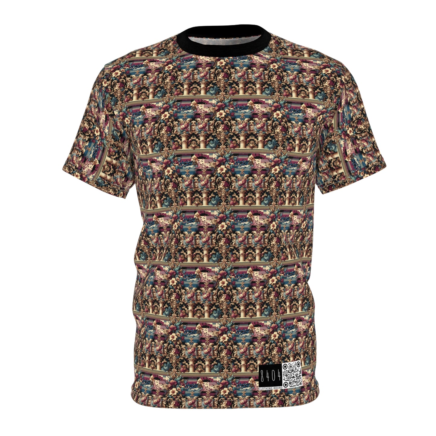Digital Renaissance Modern Baroque Fusion Unisex Cut & Sew Tee - 8404 Design-58