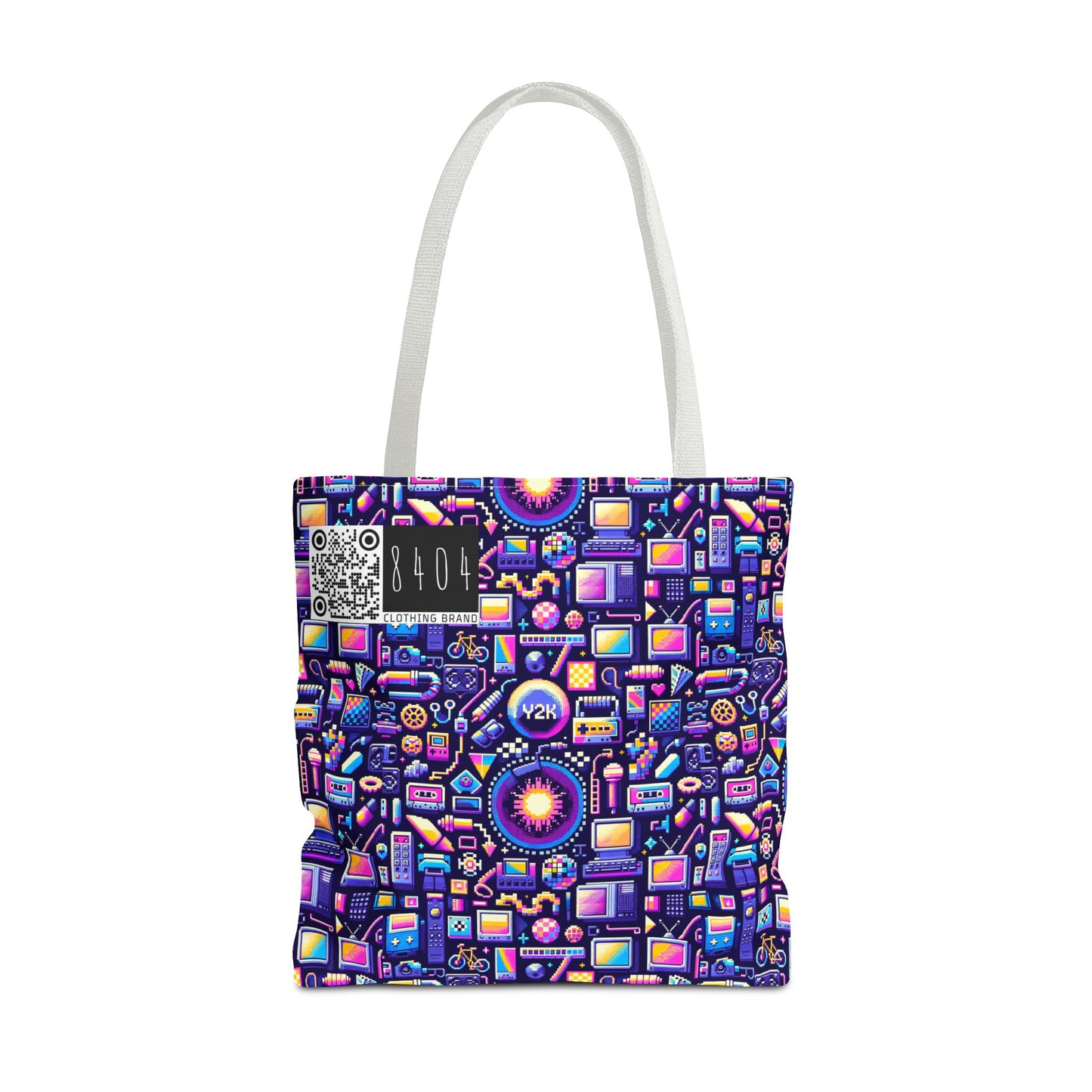 Digital Nostalgia Modern Retro Fusion Tote Bag - 8404 Design-64