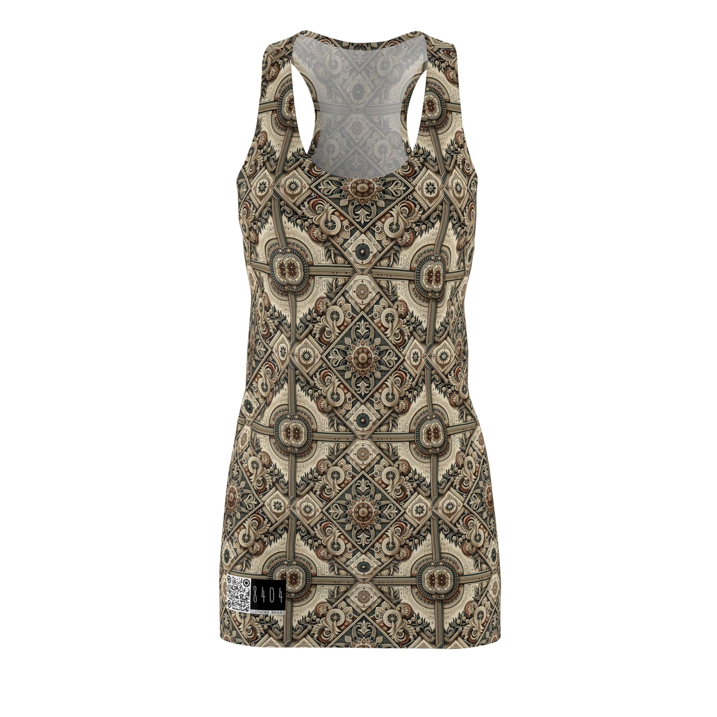 Graphic Workwear Capsule Artisanal Workwear Fusion Women's Cut & Sew Racerback Dress - 8404 Design-61