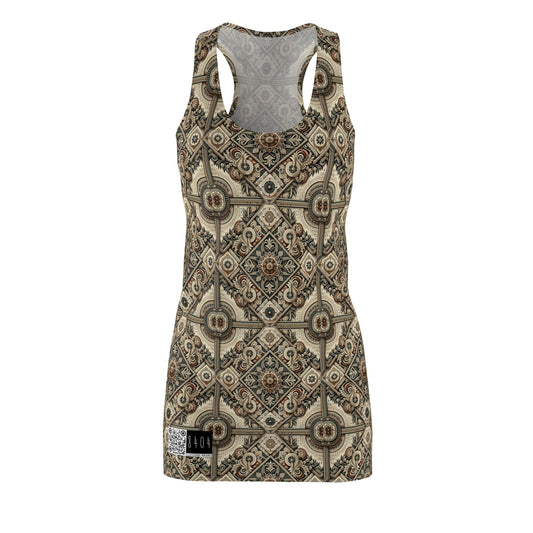 Graphic Workwear Capsule Artisanal Workwear Fusion Women's Cut & Sew Racerback Dress - 8404 Design-61
