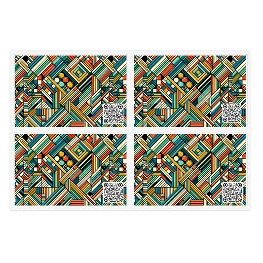 Abstract Graphic Art Modern Artistic Expression Sticker Sheets - 8404 Design-67
