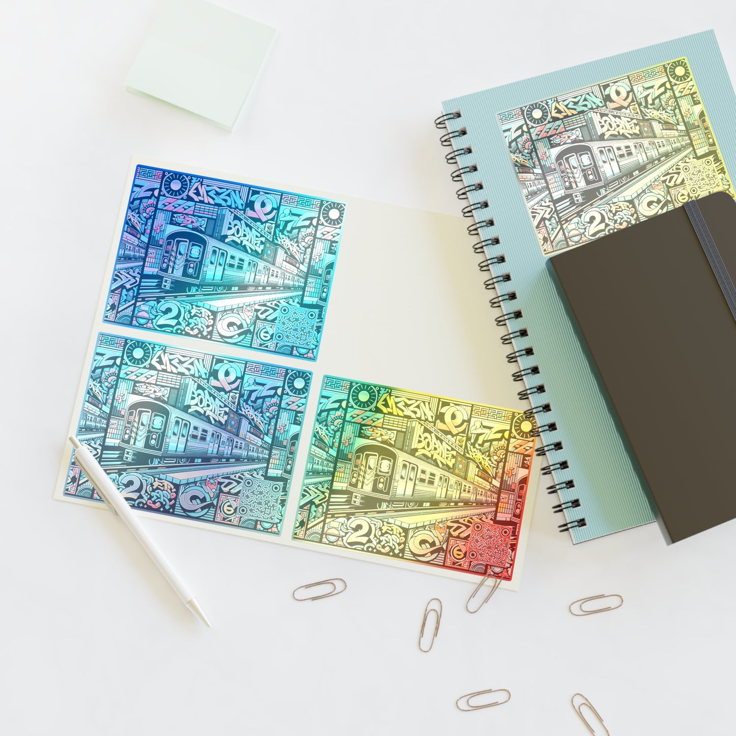 Retro Graffiti Revival Retro Urban Street Art Sticker Sheets - 8404 Design-47