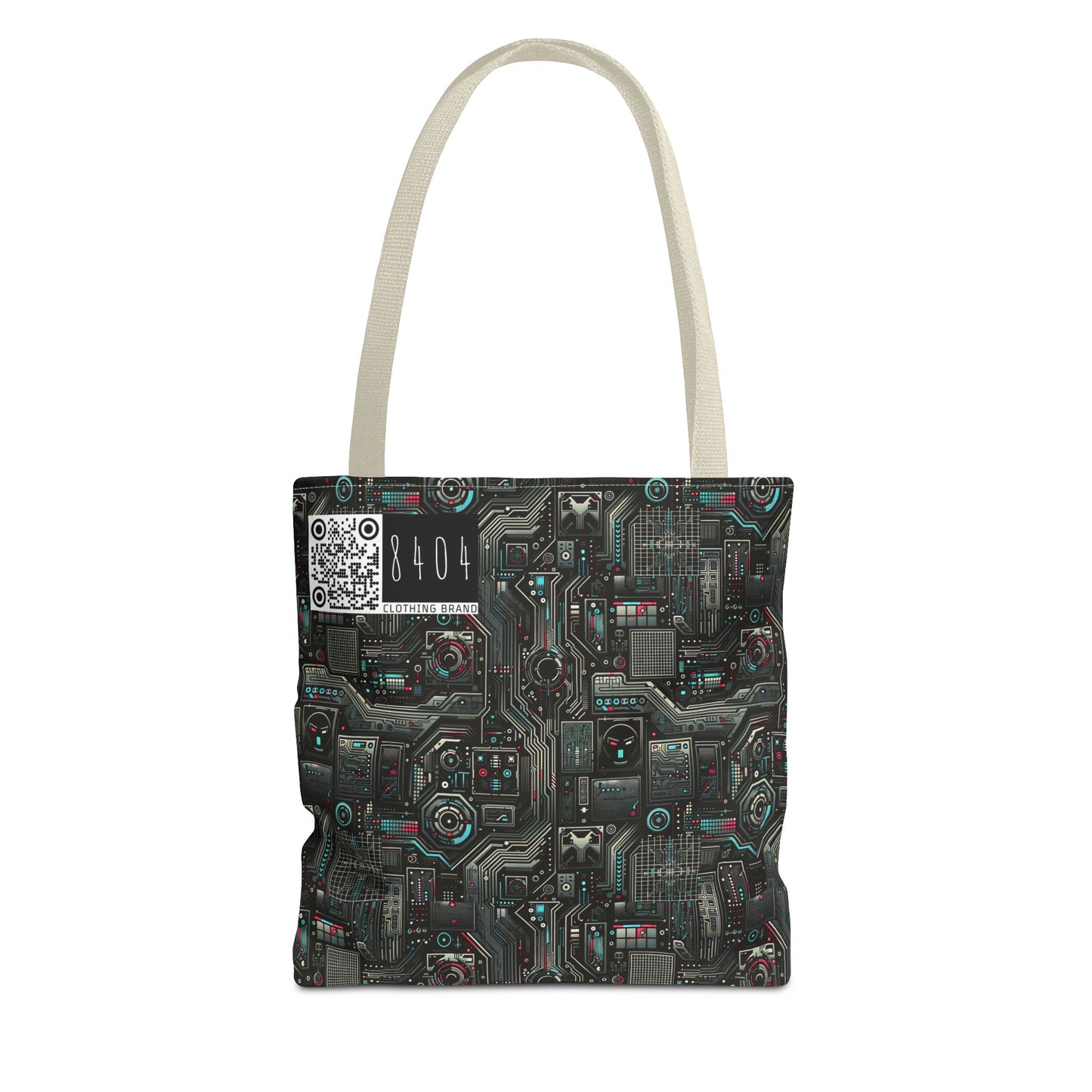 Tech Noir Aesthetics Sleek Tech Streetwear Tote Bag - 8404 Design-52