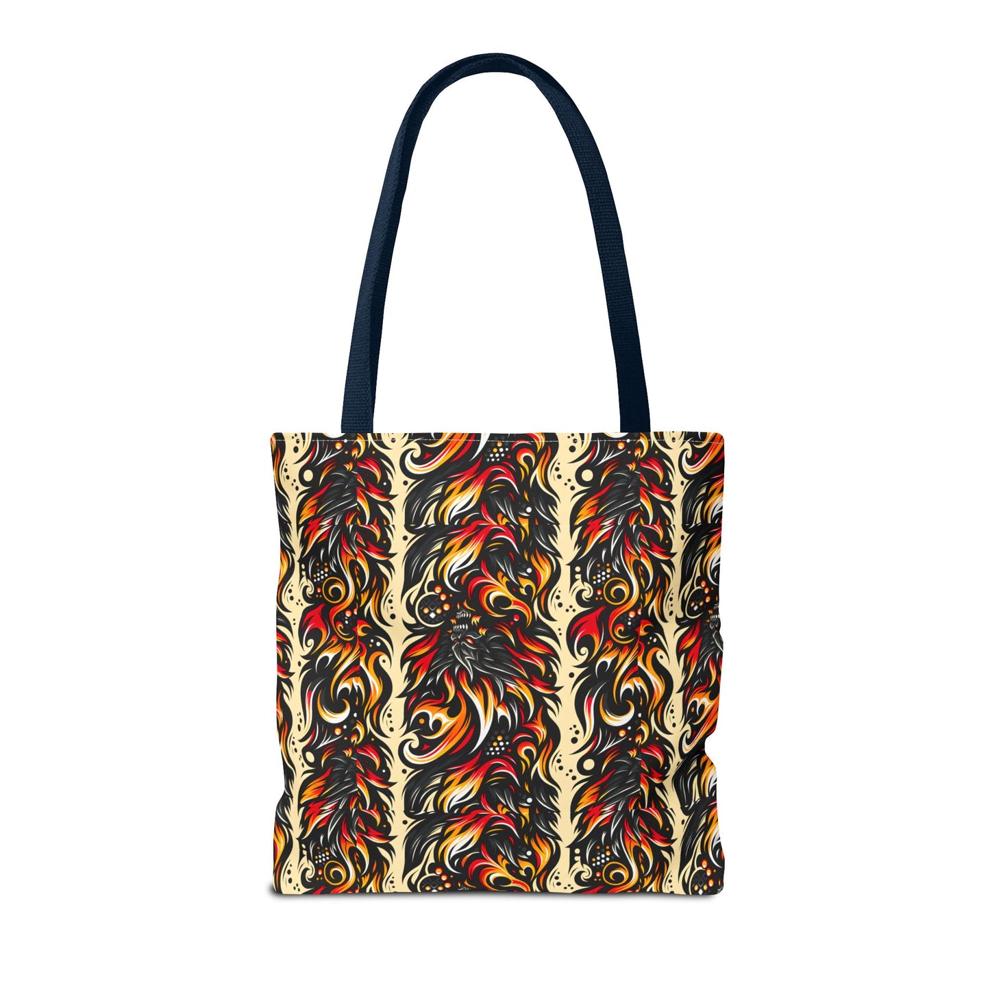 Flame Graphics Maximalist Streetwear Tote Bag - 8404 Design-65