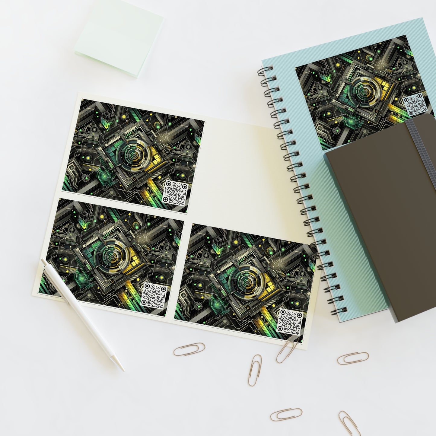 Tech Noir Graphics Tech-Inspired Streetwear Sticker Sheets - 8404 Design-57
