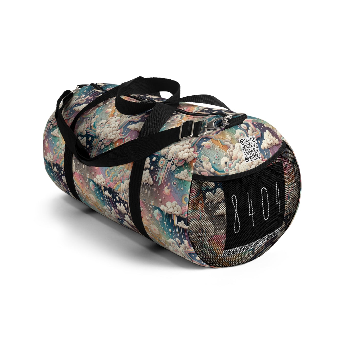 Digital Dreamland Whimsical and Nostalgic Streetwear With a Digital Twist Duffel Bag - 8404 Design-52