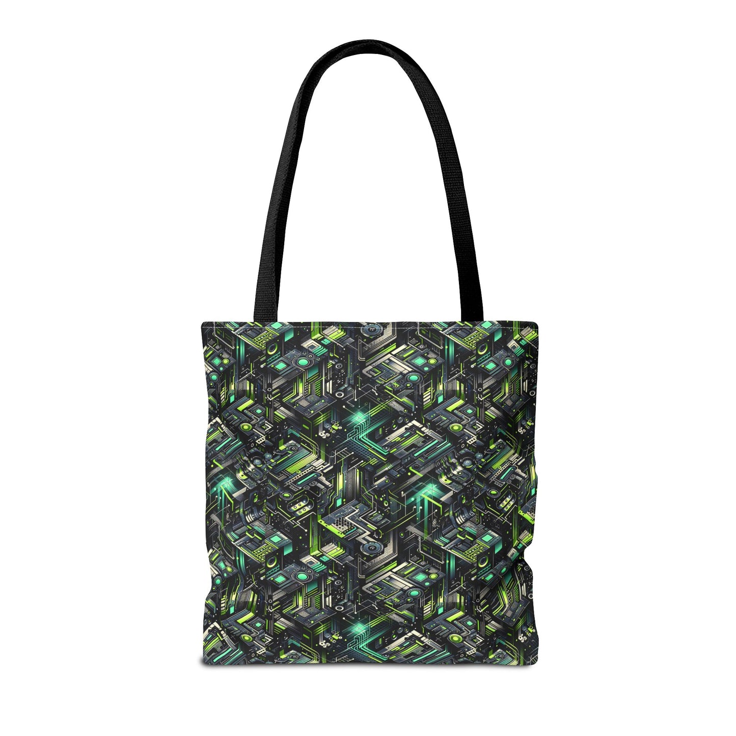 Tech-Infused Graphics Tech-Forward Streetwear Tote Bag - 8404 Design-47