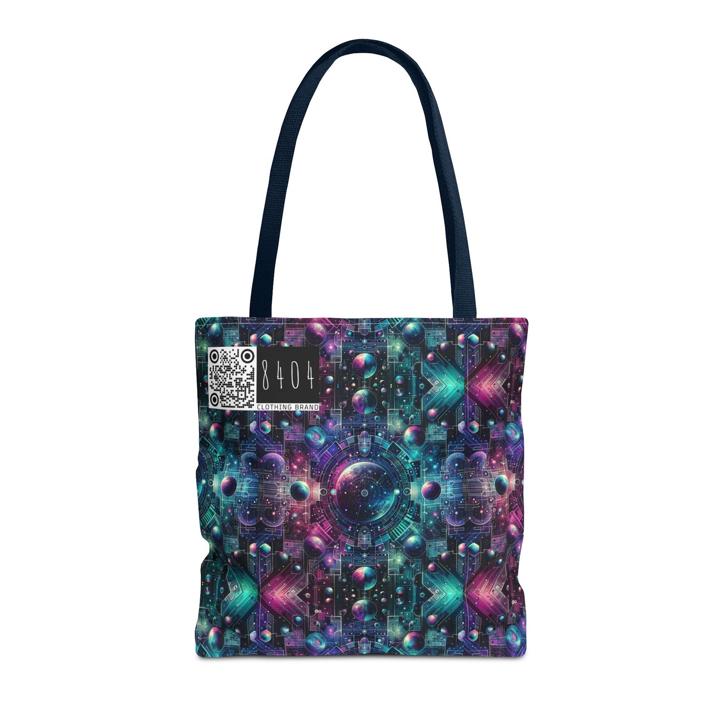 Galactic Hues Tech-Forward Cosmic Fusion Tote Bag - 8404 Design-59