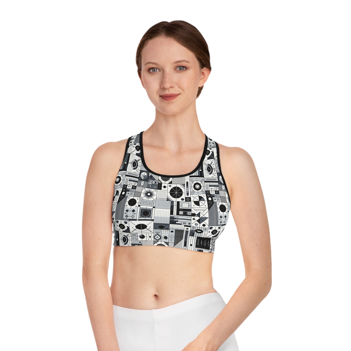 Digital Minimalism Minimalist Tech Sports Bra - 8404 Design-65