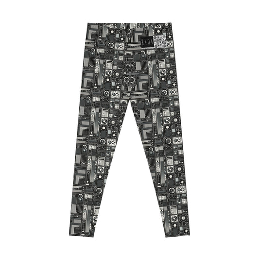 Digital Minimalism Minimalist Tech Stretch Leggings - 8404 Design-62