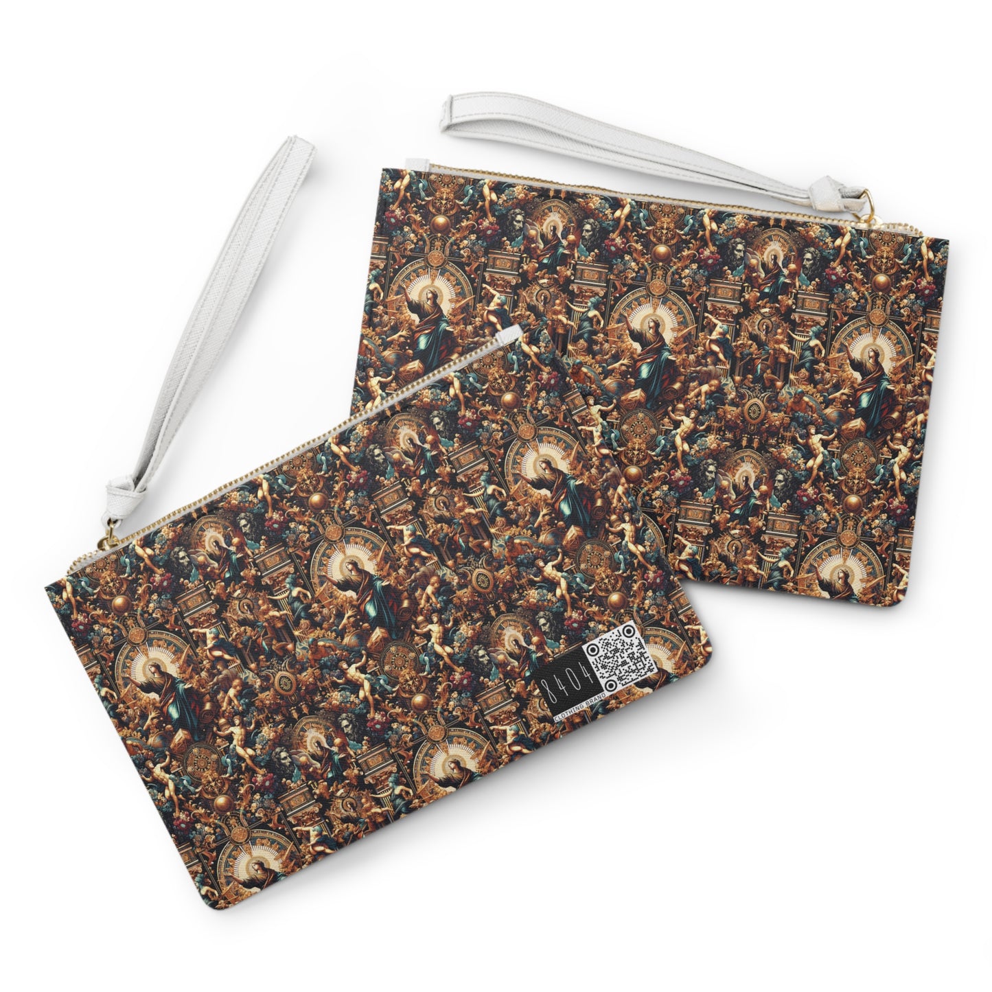 Digital Renaissance Luxurious Streetwear Inspired By Classical Art With a Modern Twist Clutch Bag - 8404 Design-64