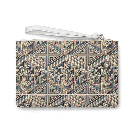 Tech Illusion Graphics Futuristic Artistry Clutch Bag - 8404 Design-52