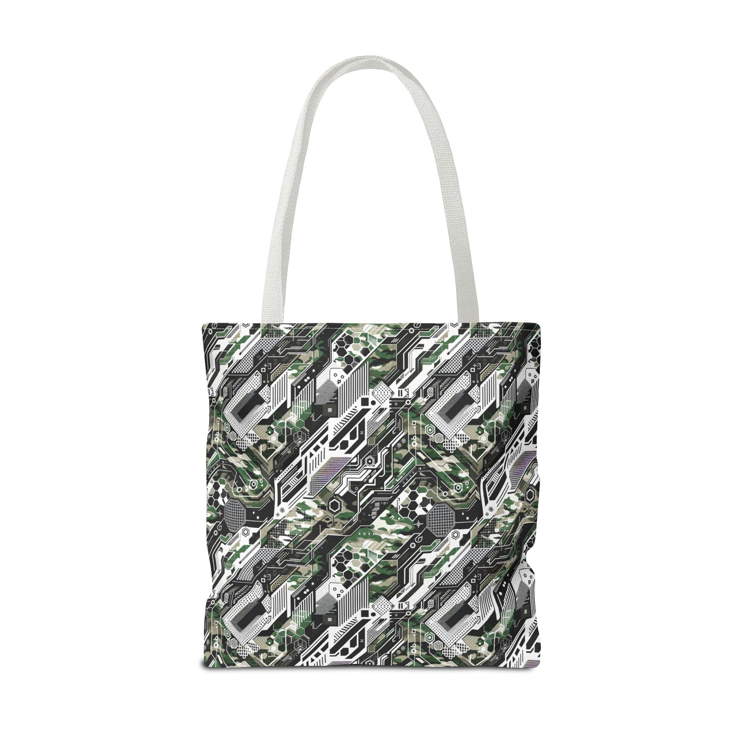 Tech Camo Fusion Tech-Forward Streetwear With a Futuristic Edge Tote Bag - 8404 Design-46