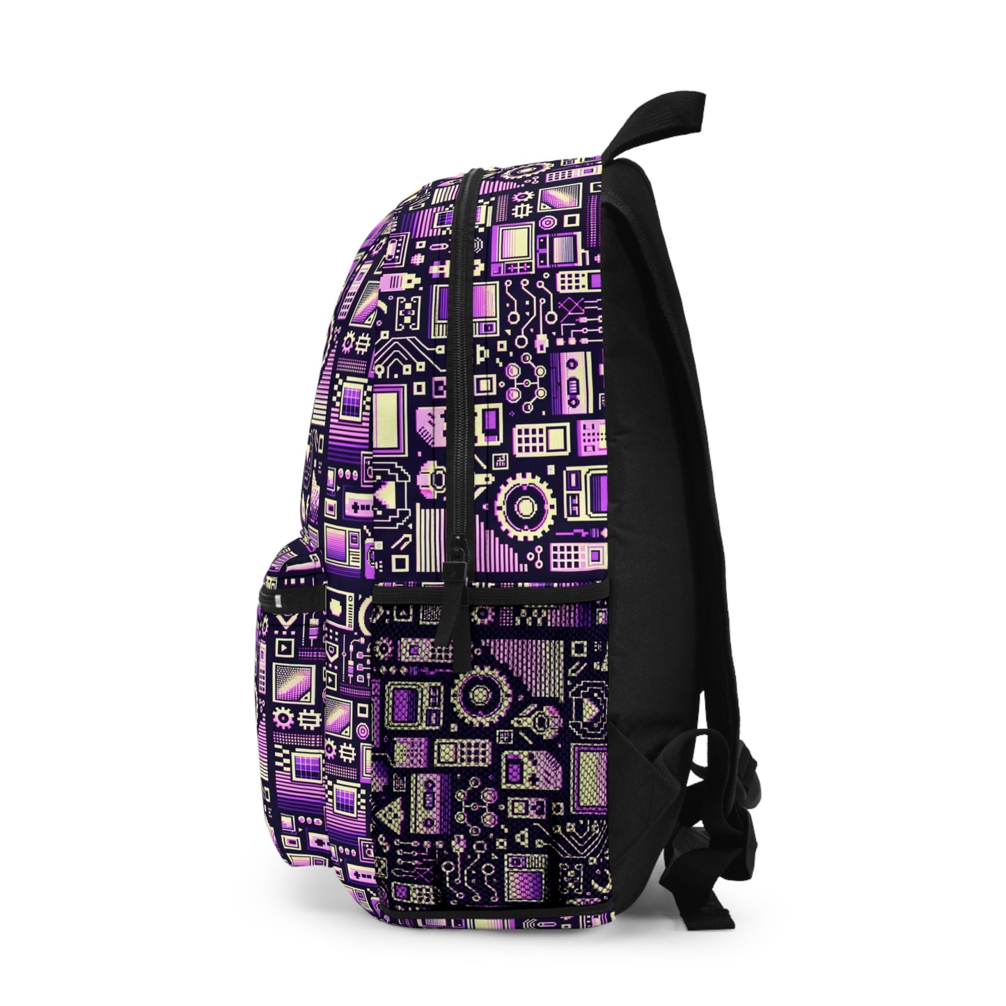 Digital Nostalgia Remix Modern Vintage Fusion Backpack - 8404 Design-54