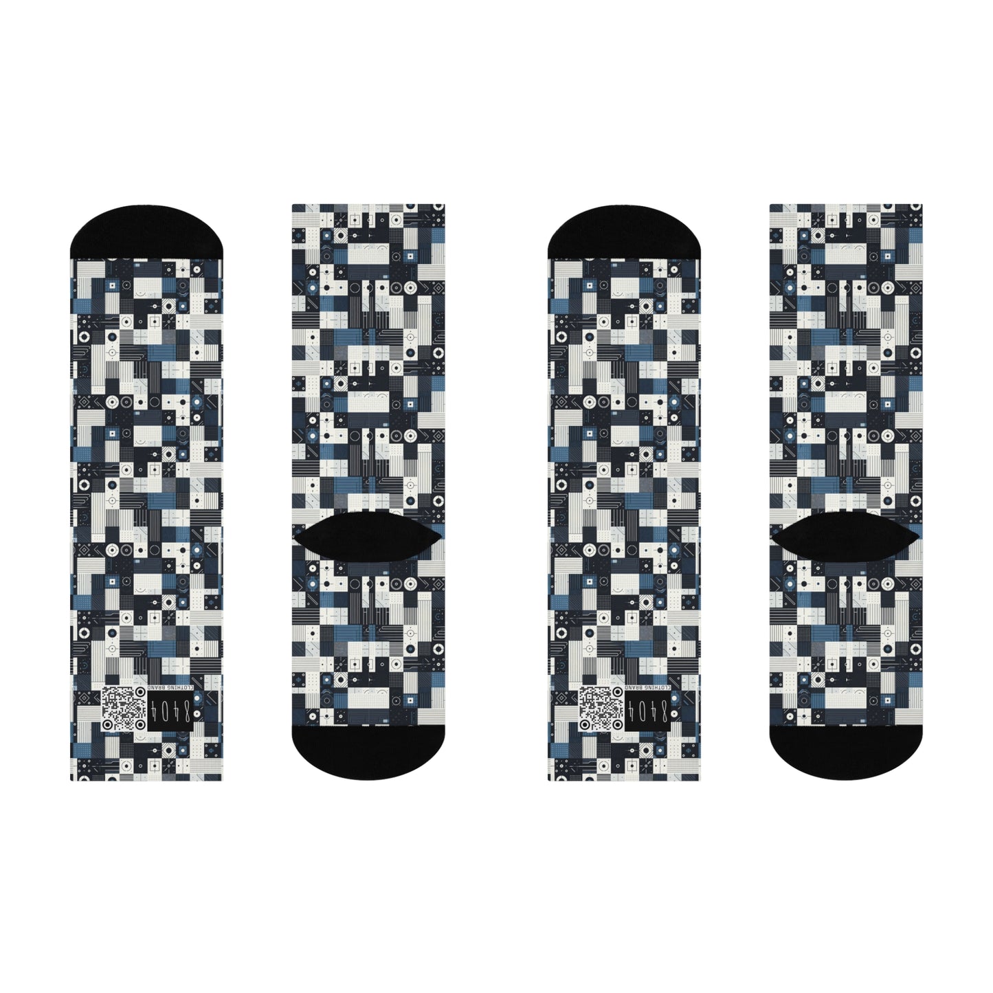 Minimalist Athleisure Minimalist Tech Cushioned Crew Socks - 8404 Design-39