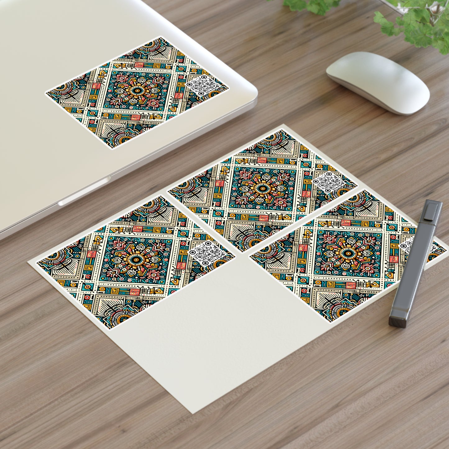 Cultural Fusion Tech Blend of Cultural Heritage With Tech-Inspired Elements Sticker Sheets - 8404 Design-64