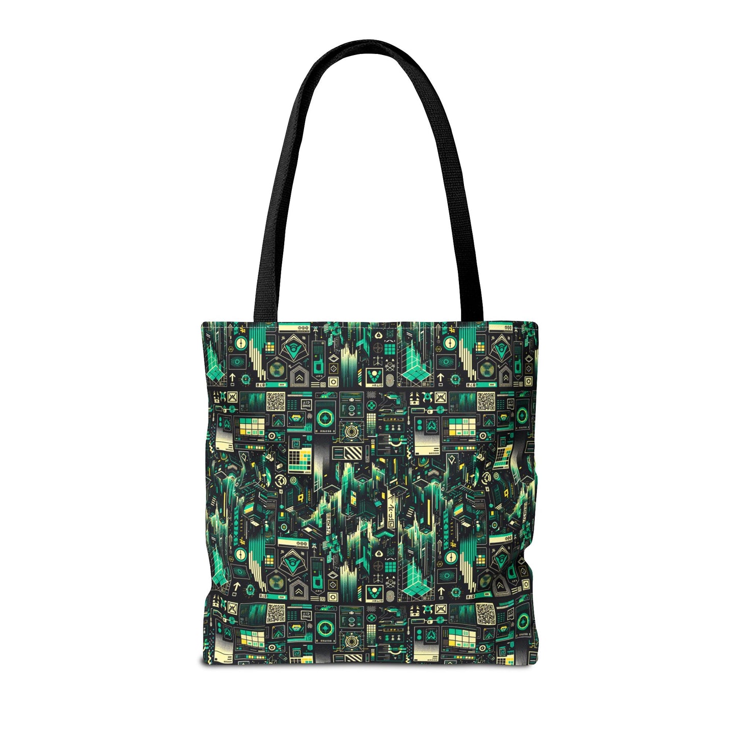 Digital Dystopia Tech Noir Tote Bag - 8404 Design-63