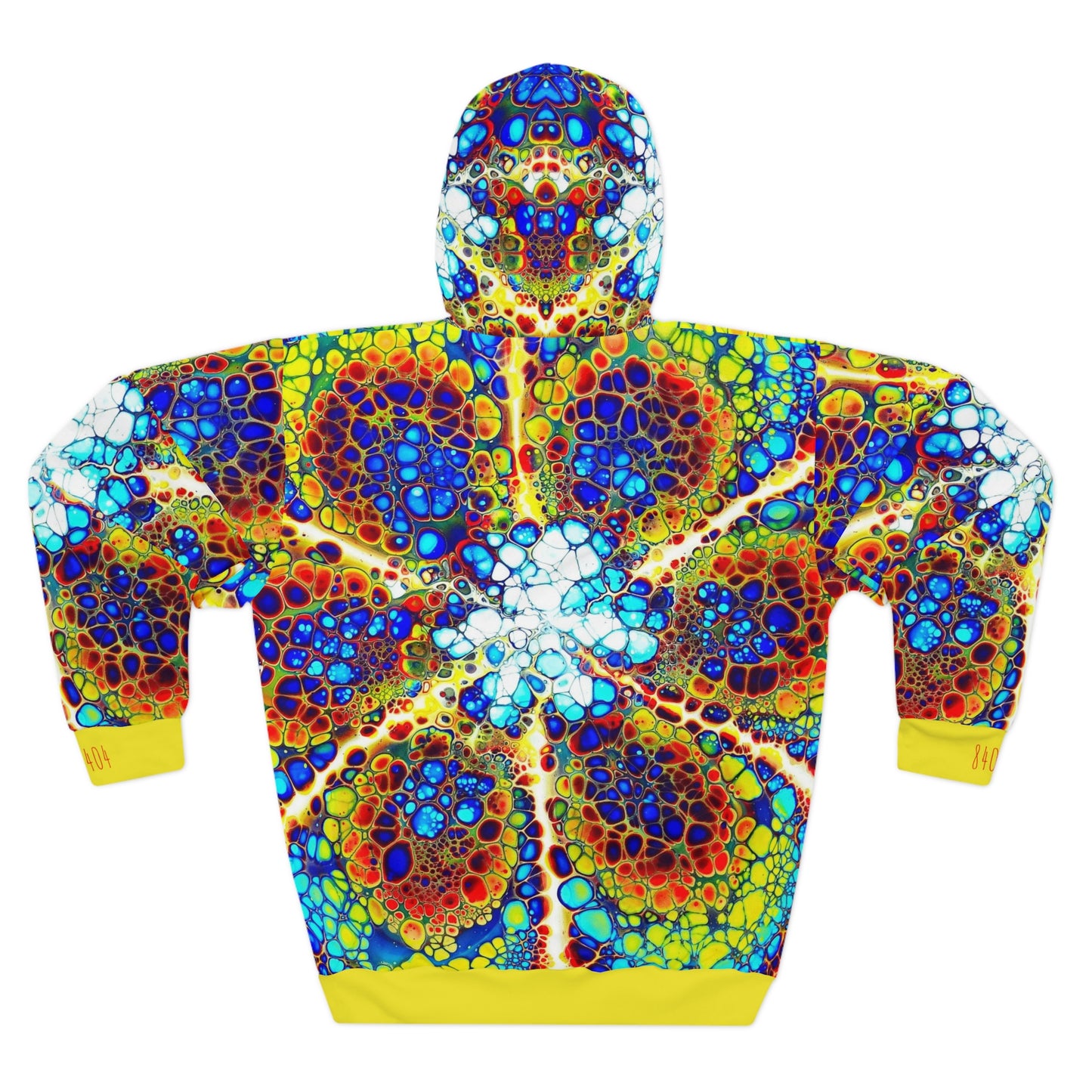 8404's Unisex Adult "fusion Flower in Yellow" Fashion Pullover Hoodie
